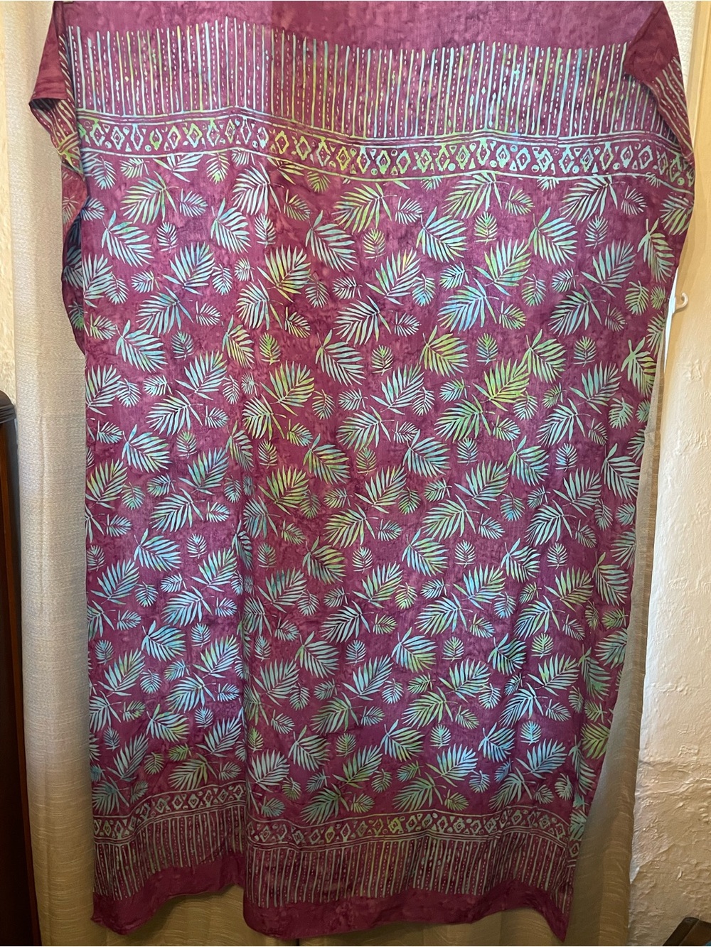 Boho Palm Branch Beach Sarong
